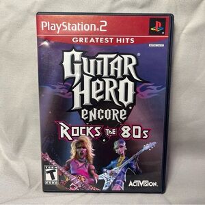 Guitar Hero Encore: Rocks the '80s (Sony PlayStation 2, PS2) Greatest Hits CIB